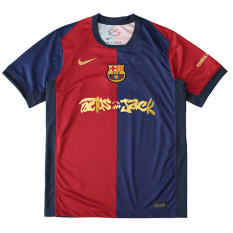 Camisa Barcelona Titular x "Travis Scott" - Torcedor Masculina - Lançamento