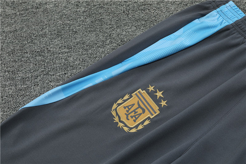 Conjunto Treino Argentina 24/25 - Dourado e cinza