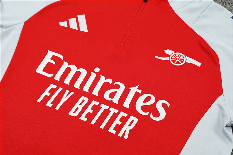 Conjunto Treino Arsenal 24/25 - Vermelho, branco e azul