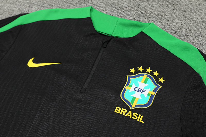 Conjunto Treino Brasil 24/25 - Versão Jogador - Preto