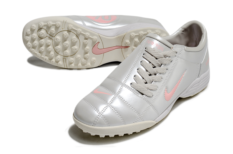 Chuteira Society Nike Total90 III - Cinza/Rosa