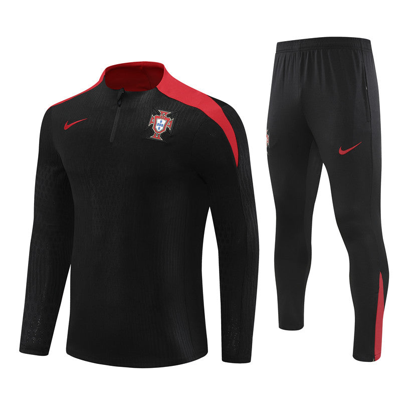 Conjunto Treino Portugal 24/25 - Versão Jogador - Preto
