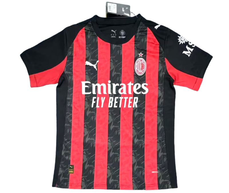 Camisa Milan Titular 25/26 - Torcedor - Lançamento