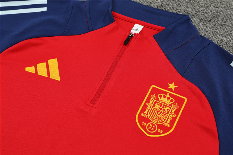 Conjunto Treino Espanha 24/25 - Vermelho e azul