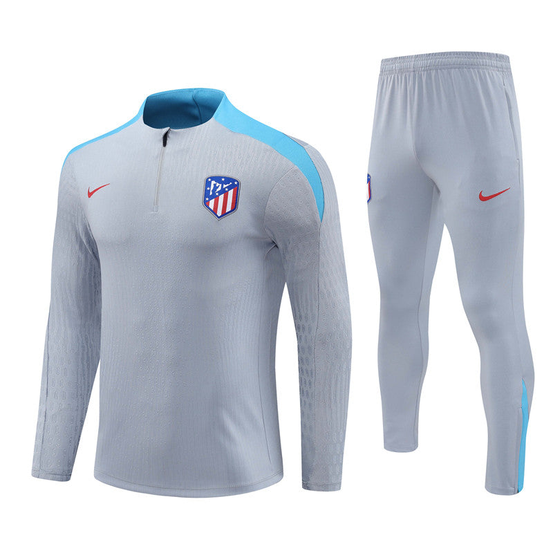 Conjunto Treino Atlético de Madrid 24/25 - Versão Jogador - Cinza