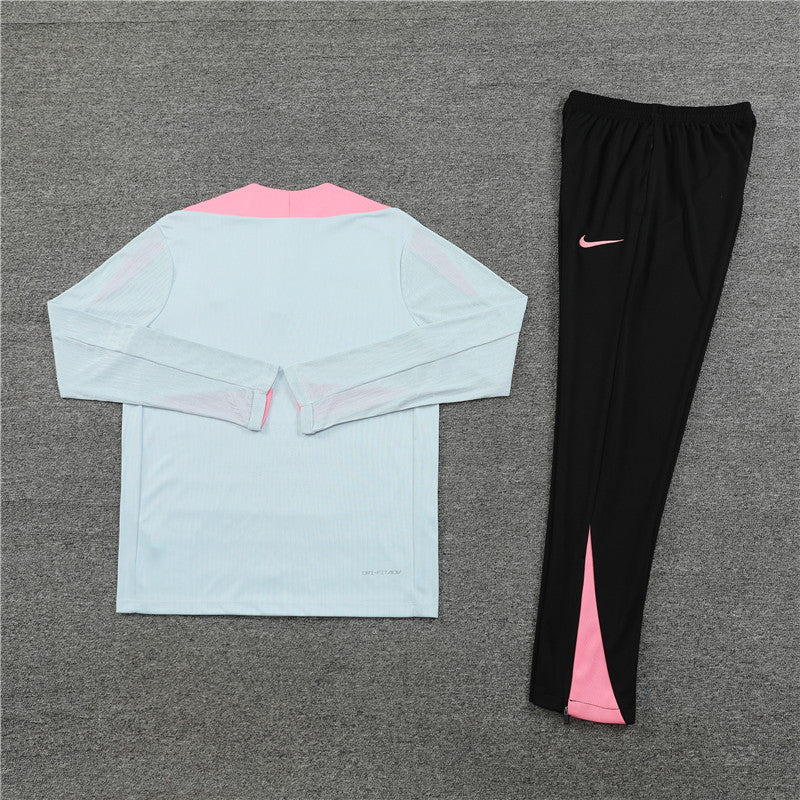 Conjunto Treino PSG 24/25 - Versão Jogador - Cinza, rosa e preto