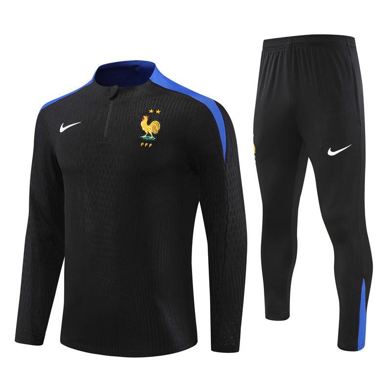 Conjunto Treino França 24/25 - Versão Jogador - Preto