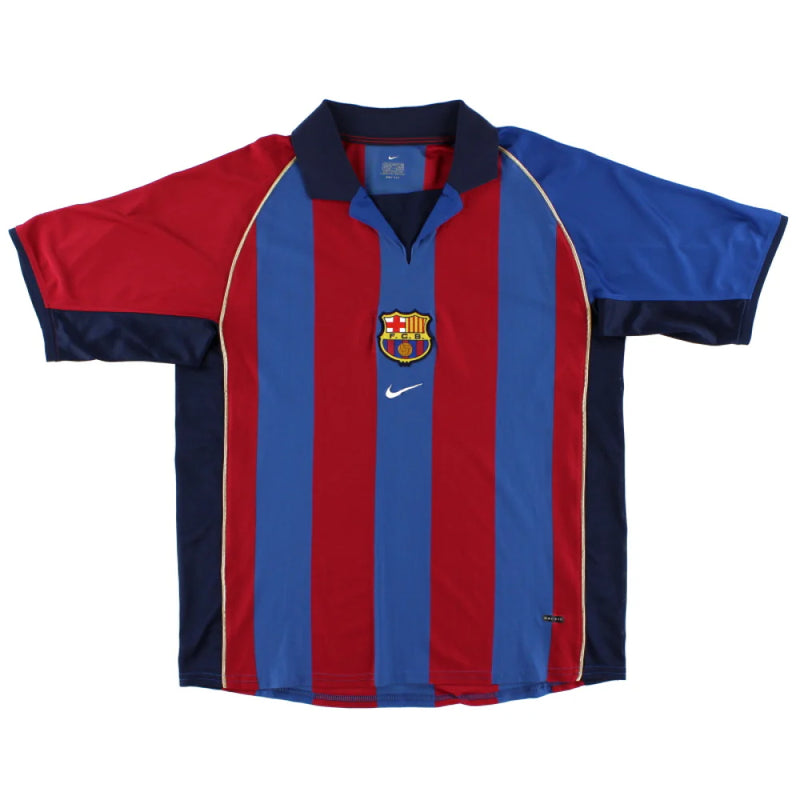 Camisa Barcelona Titular 01/02 - Versão Retro
